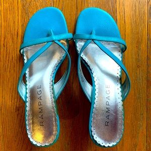 Rampage Madyson turquoise/teal sandals size 6 1/2M